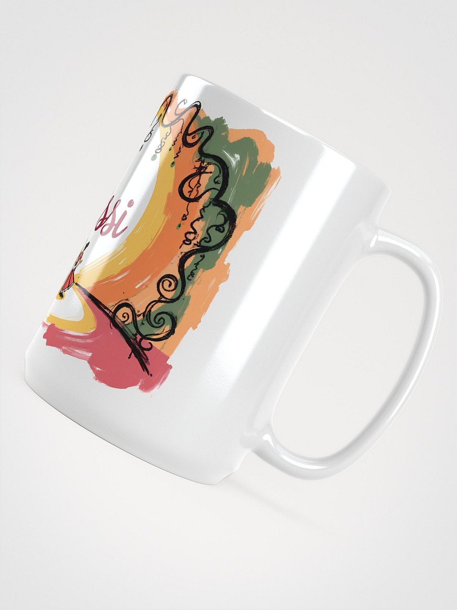 Ornate Odissi Stage | Traditional Dance Art Glossy Mug product image (4)