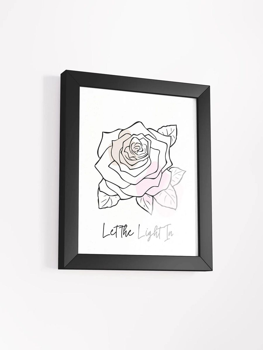 Minimalist Rose Line Art – Framed Floral Wall Decor for Modern Elegance product image (2)
