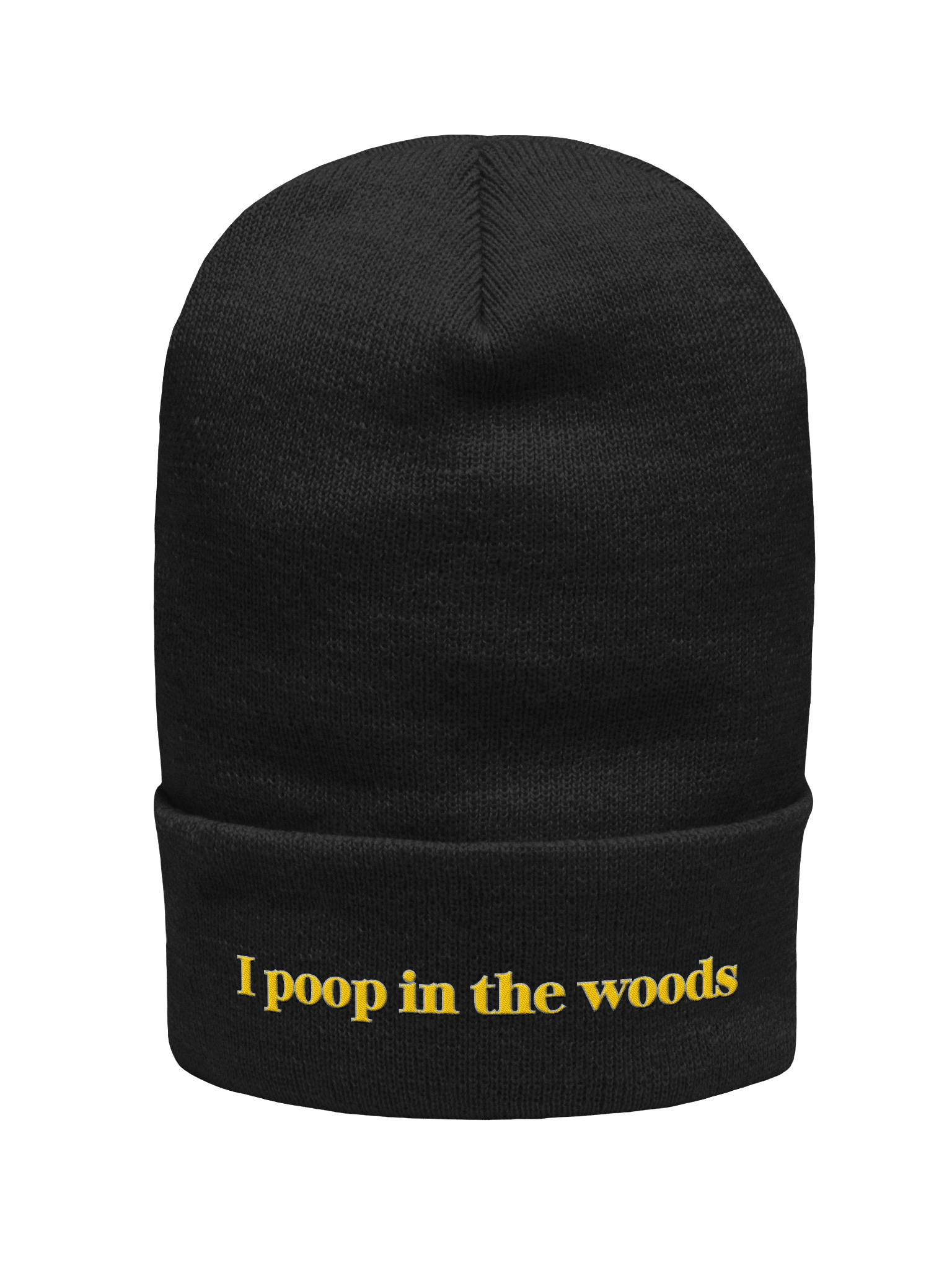 Embroidered I poop in the woods Beanie product image (2)