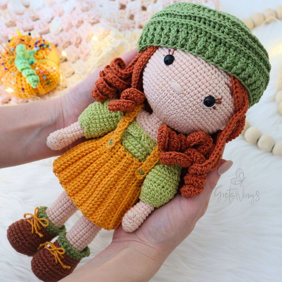 Doll Amber Autumn Pattern Amigurumi (Digital download) product image (7)