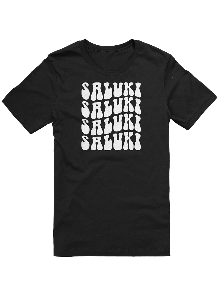 Saluki Dog Retro Wavy 70's Style Inspired T-Shirt product image (2)