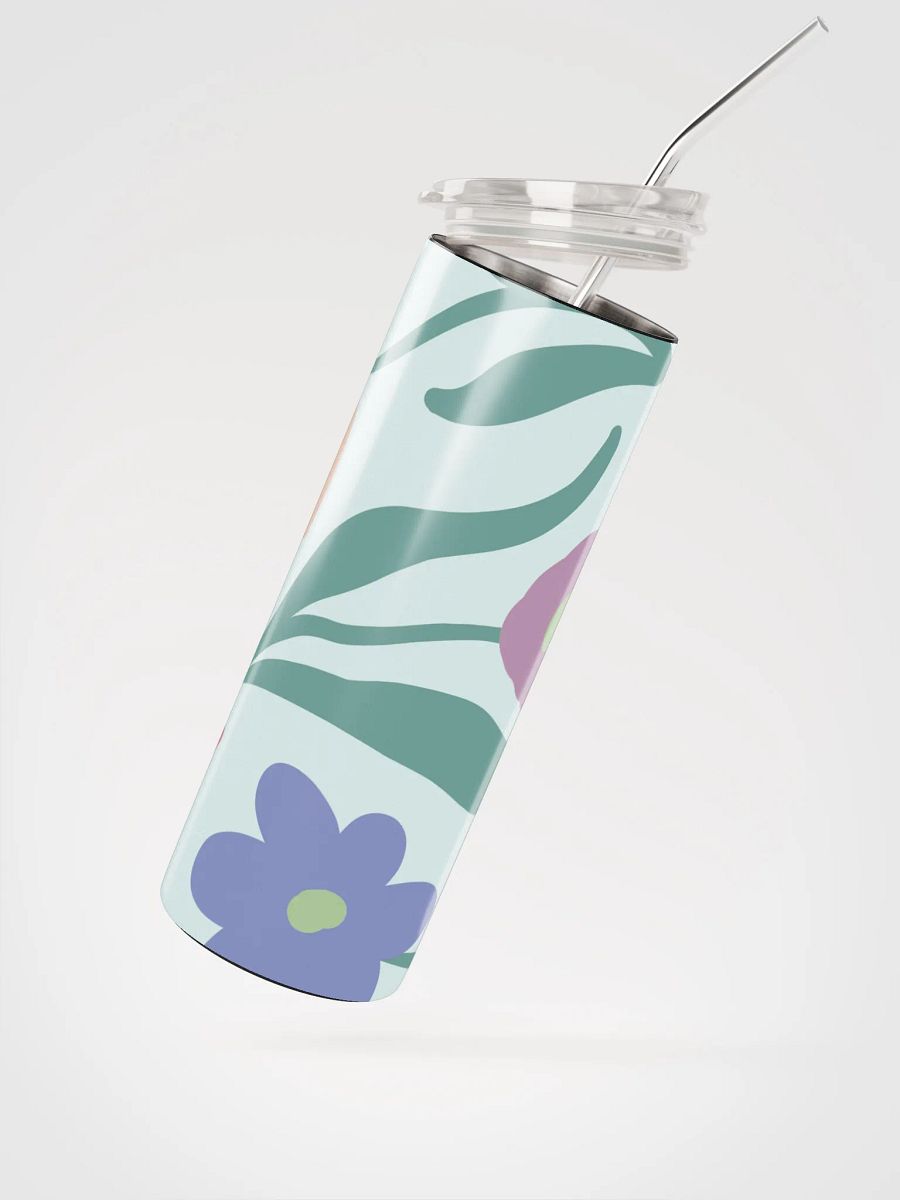 20 oz Floral Fantasy Stainless Steel Tumbler with reusable Straw, leak proof cup lid, Tumbler Mug Flasks product image (2)