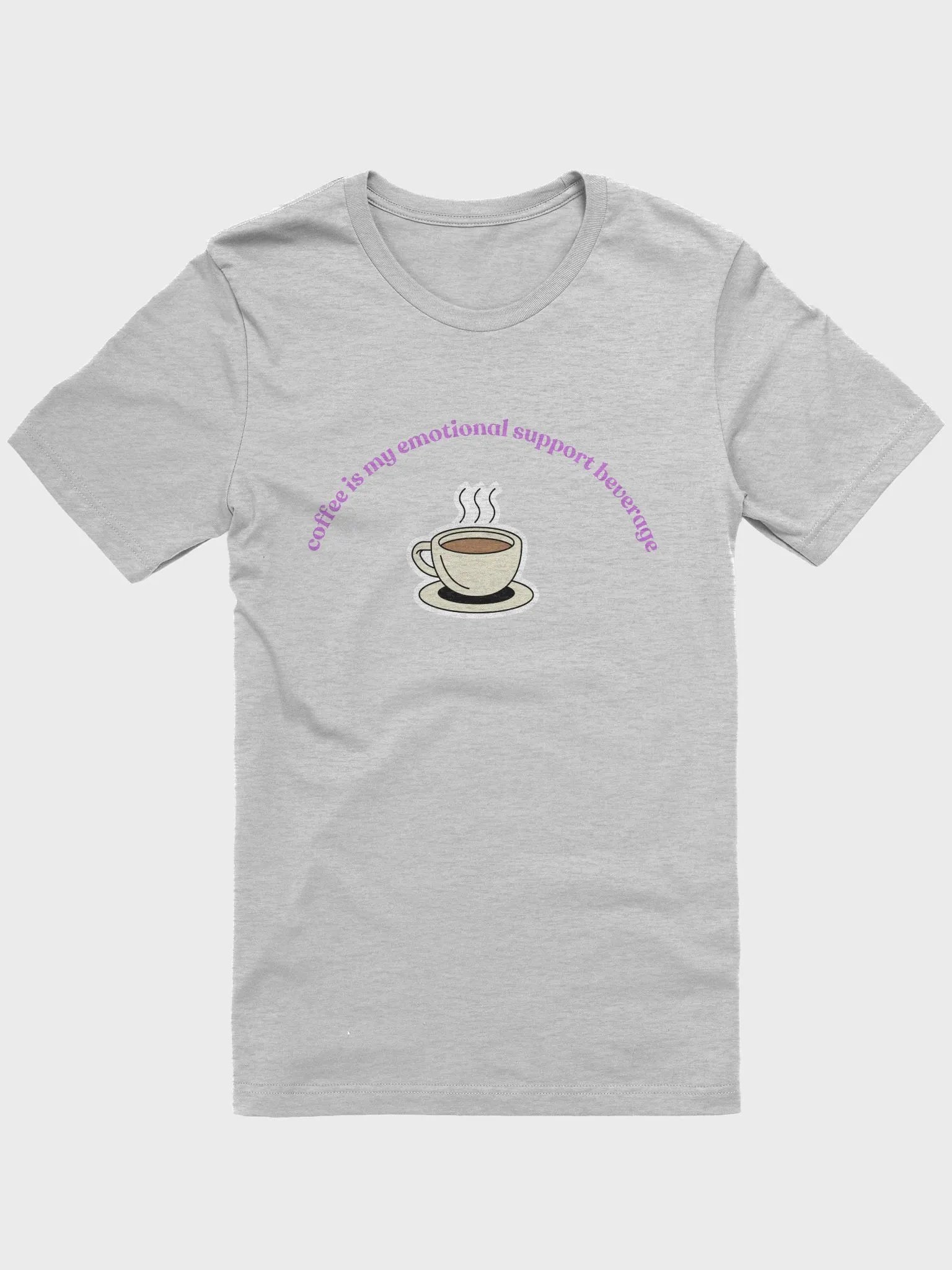 Coffee=Emotional Support T-Shirt (purple) product image (1)