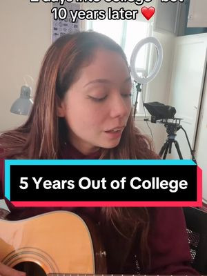 “2 Days into College” but 10 years later 💔 Shout out to the late 20s gang, where half your friends are married and multiplying and the other half are living out of vans 😂 I never ever thought id sing in a tiktok but that song wouldnt leave my head and i feel like it captures the uncertainty of every new stage of life so well 