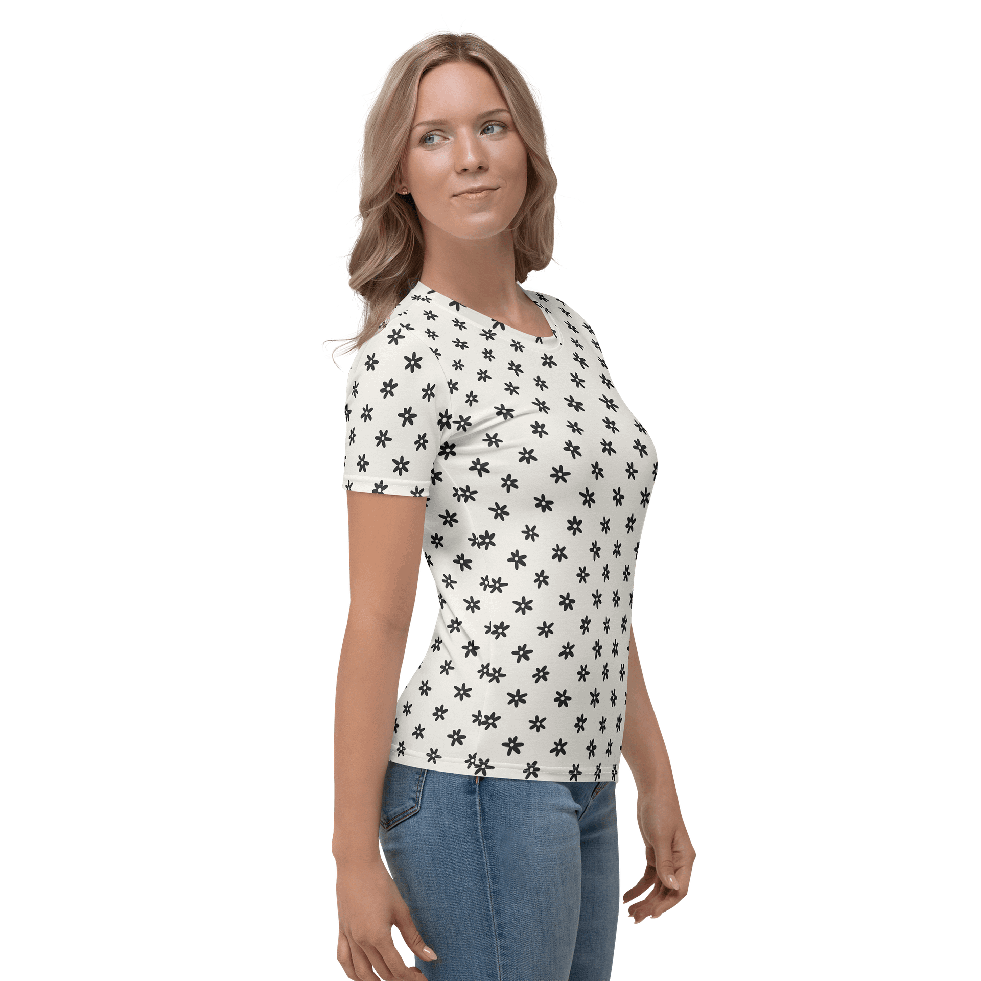 Floral Grid Fantasy Women's T-Shirt product image (4)