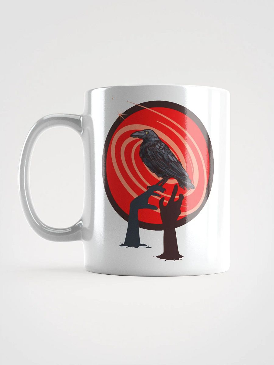 Blood Moon Zombie Raven White Mug product image (7)