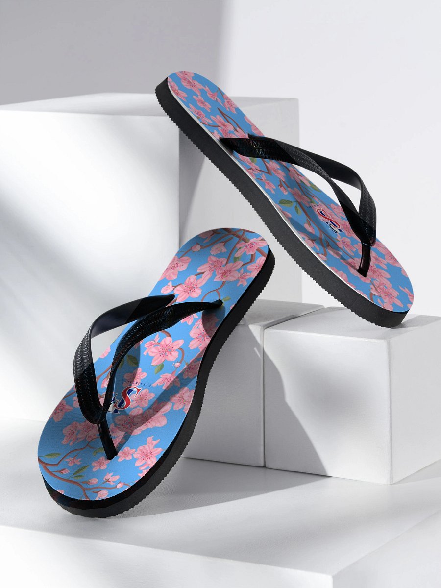 Peach Blossom Breeze light blue Flip-Flops product image (2)