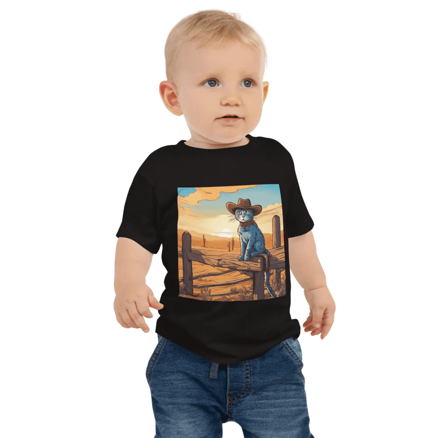 Wild West Kitty Baby Tee product image (1)
