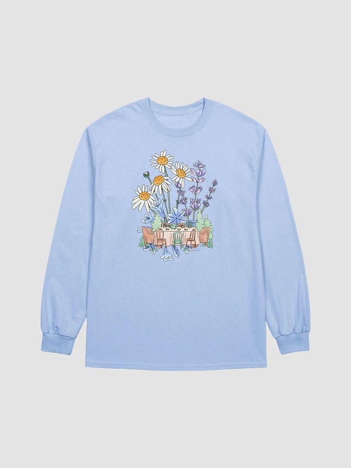 garden tea party long sleeve tee product image (1)