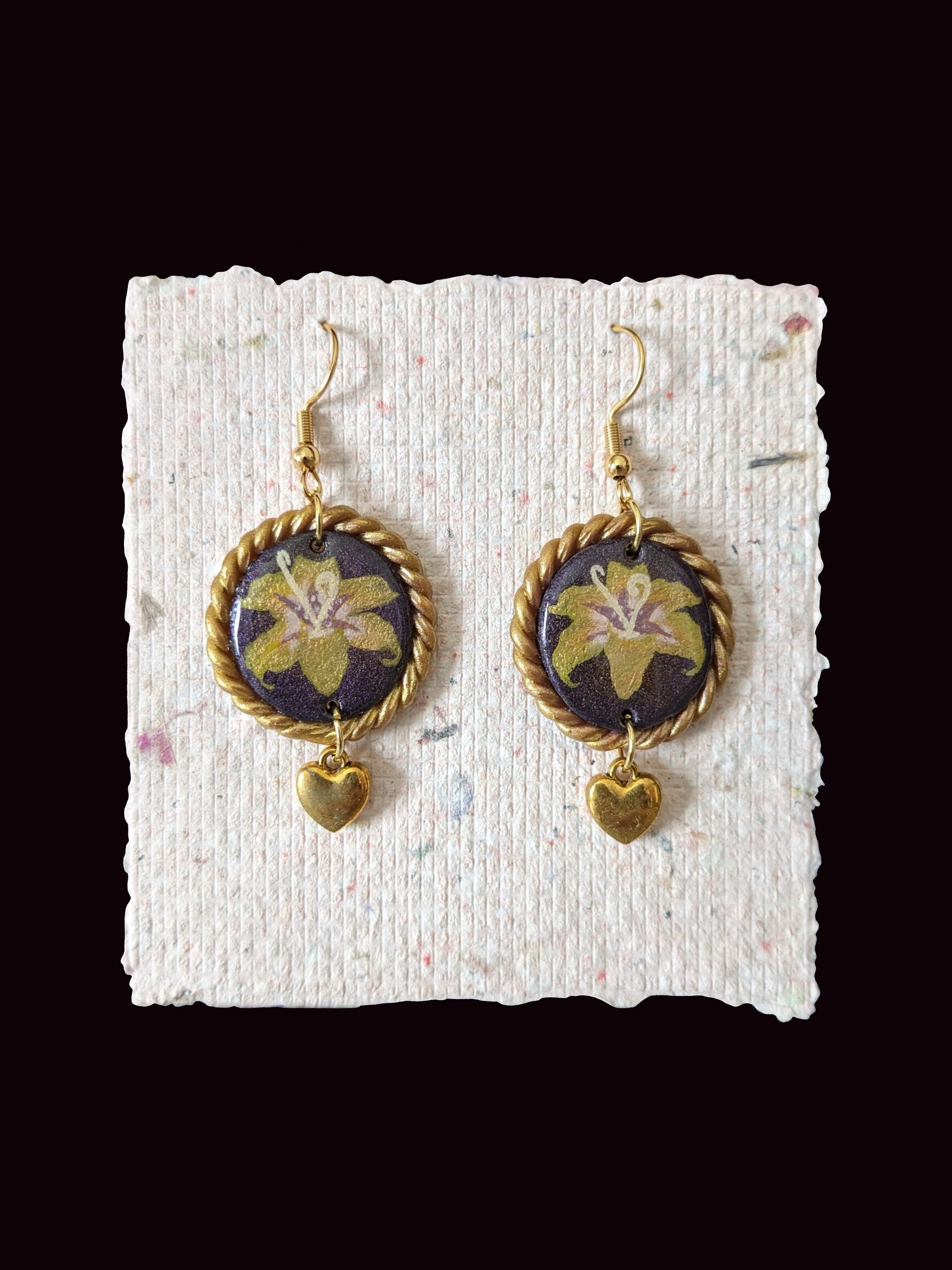Gold Flower Earrings product image (1)