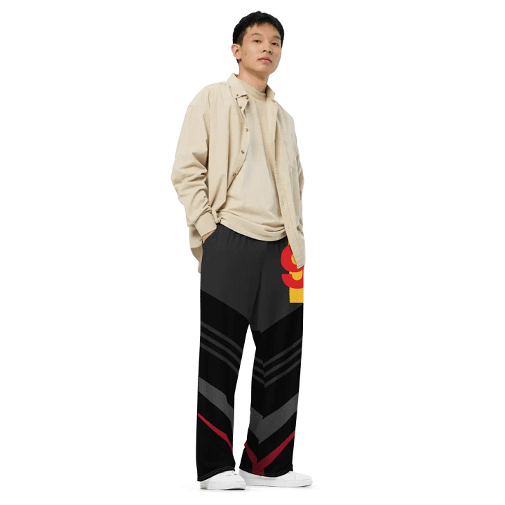 'No. 9' Diagonal Stripes Unisex Lounge Pant product image (1)