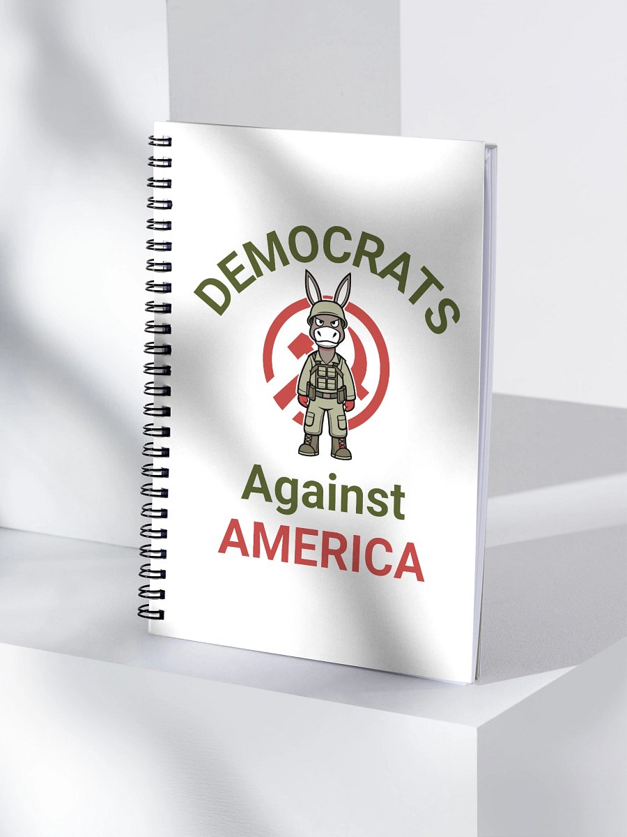 Democrats Against America - Combat Donkey spiral notebook product image (4)