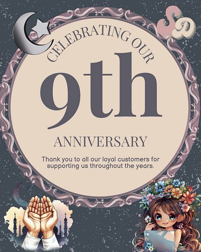 ✨ 9 Years of Subhanallah Designs ✨

Established November 4, 2016, it all began with a single word:
Subhanallah - Glory be to ...