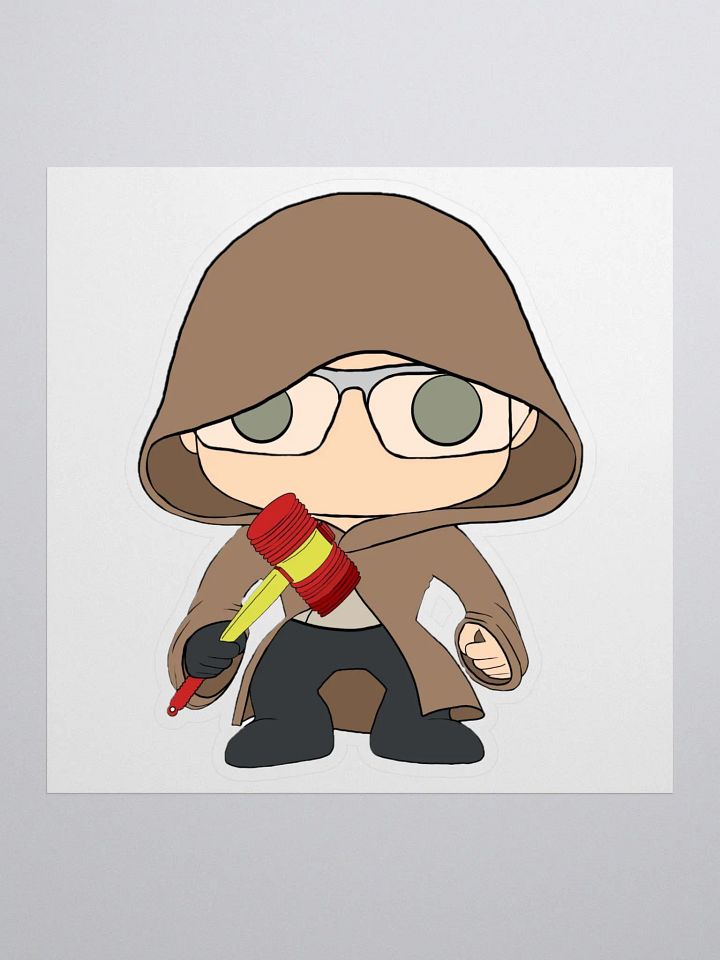 Light Dorn_Geek with Hammer Sticker product image (1)