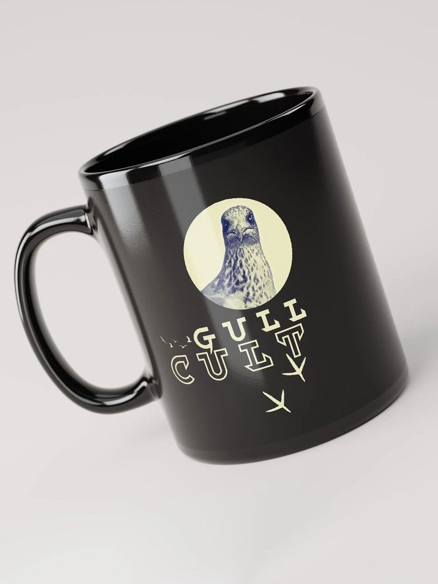 Gavin the Gull Cult Glossy Black Mug product image (5)