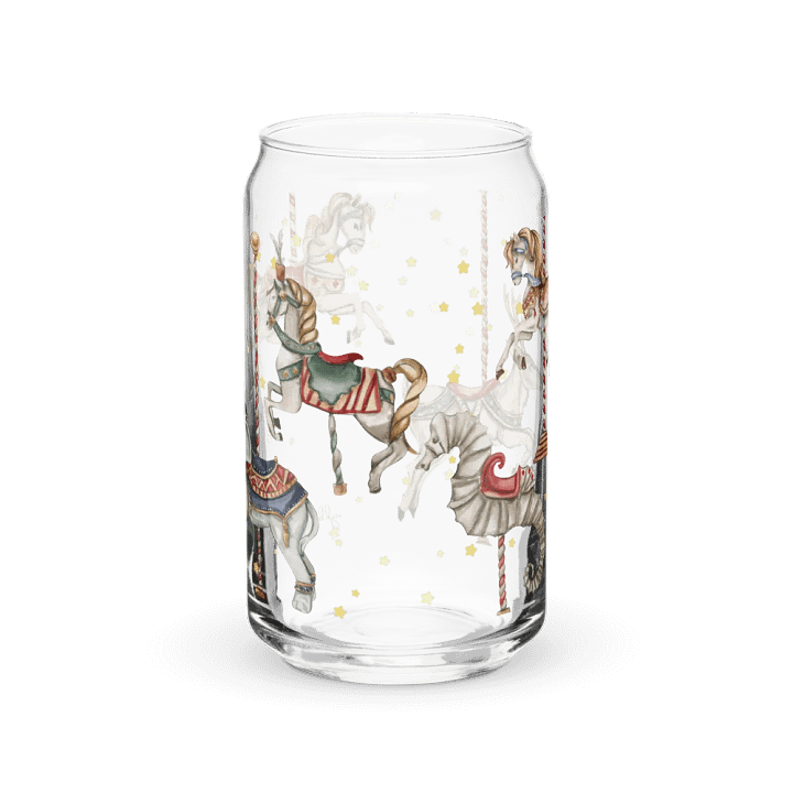 Midnight Circus Carousel Glass Can | 16oz – Unique & Stylish Drinkware product image (1)