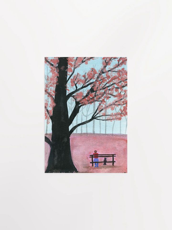Waiting: Watercolor Poster product image (1)