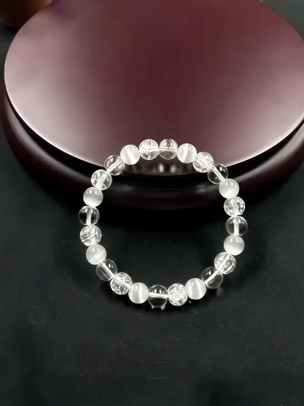 Pulseira de Cristal Elástica Artesanal: product image (4)