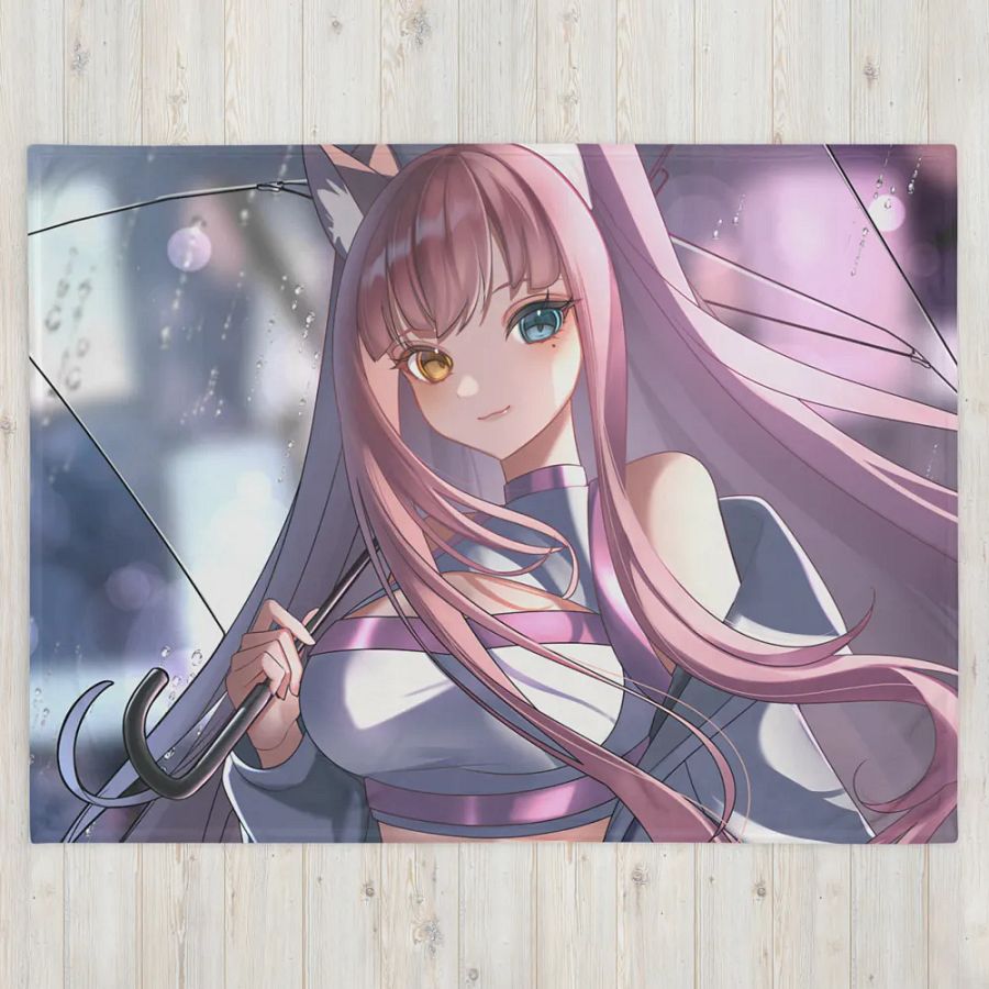 Rainy Day Peach Blanket product image (4)