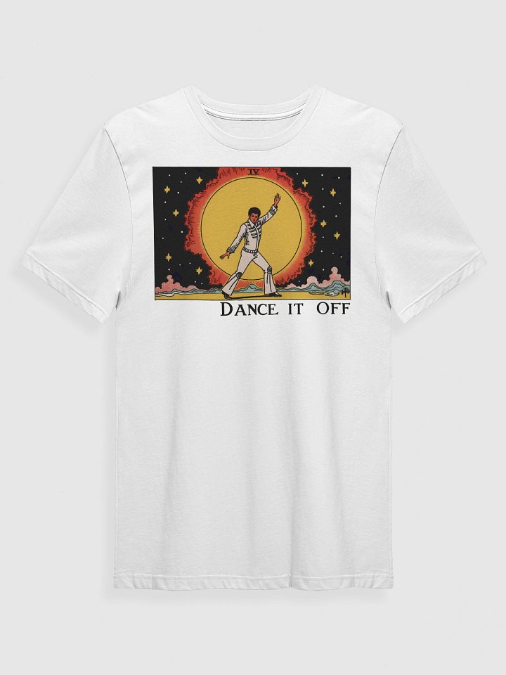 Cosmic Dance Tarot Card | 'Dance It Off' Sun & Stars Print Supersoft T-Shirt product image (3)