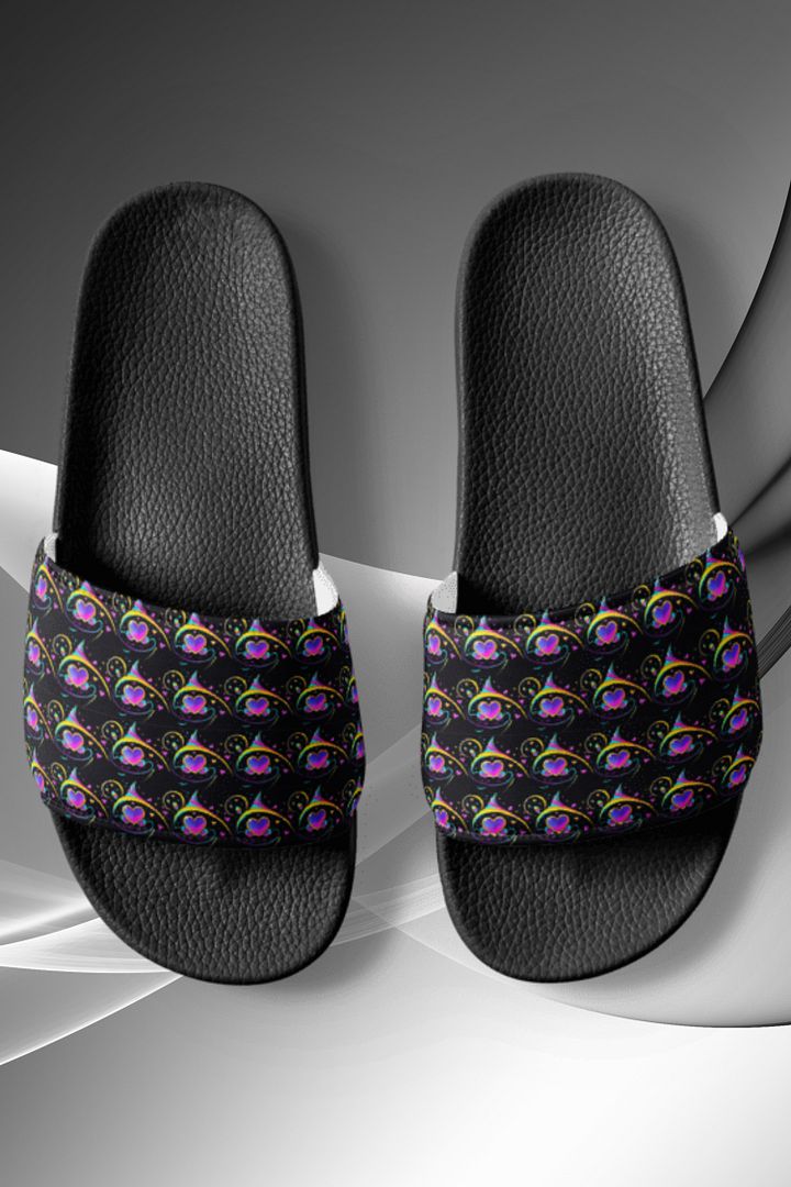 Valentines Heart All Over Print Slip On Slides product image (1)