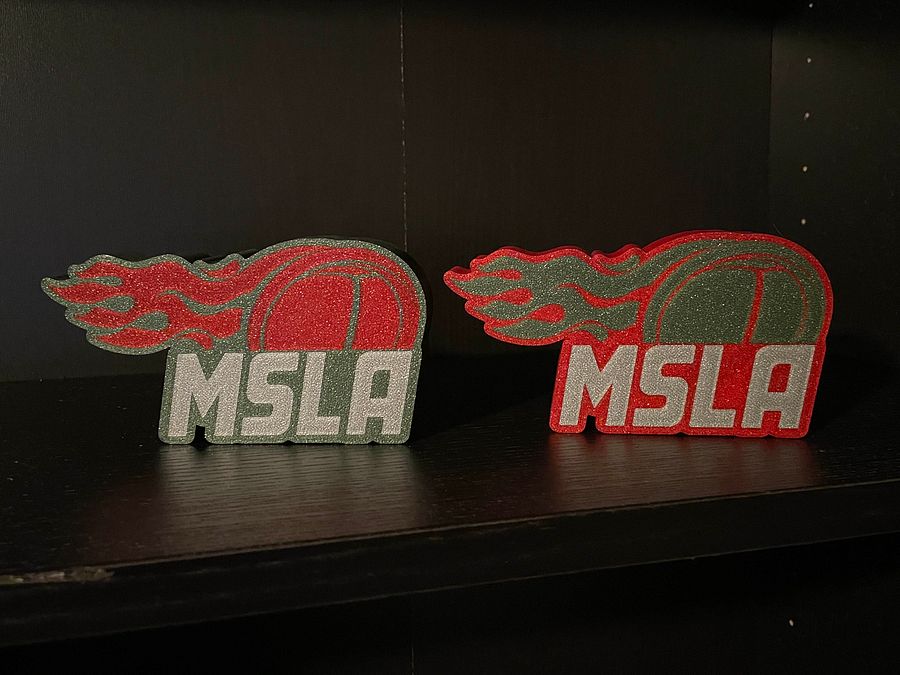 MSLA Racing Logo Lightbox - Christmas Red, Large product image (3)