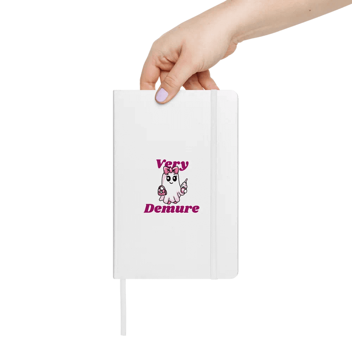 Very Demure Cute Ghost Hardcover Bound Lined Notebook product image (2)