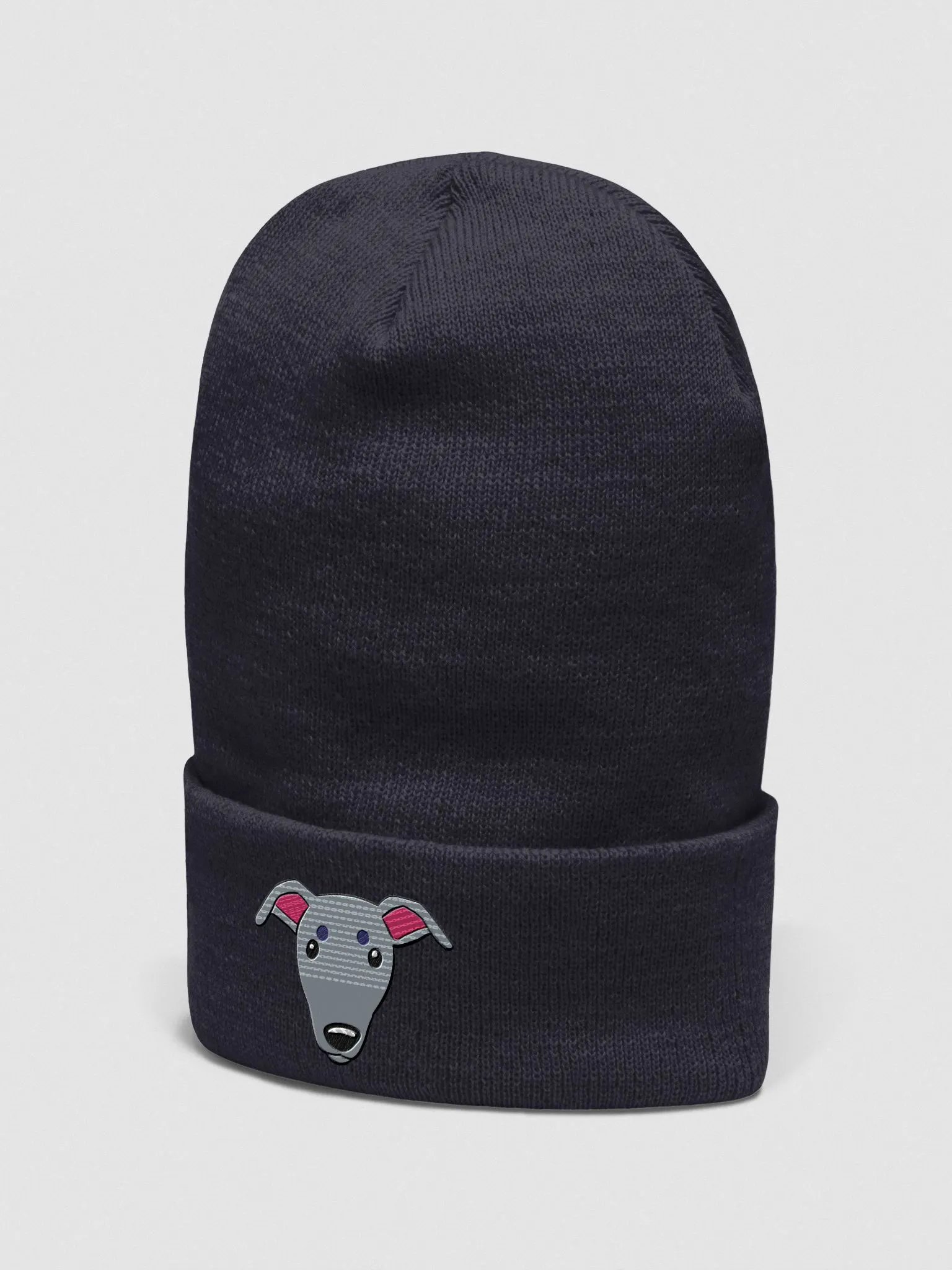 Whippet Dog Face Embroidered Beanie product image (12)