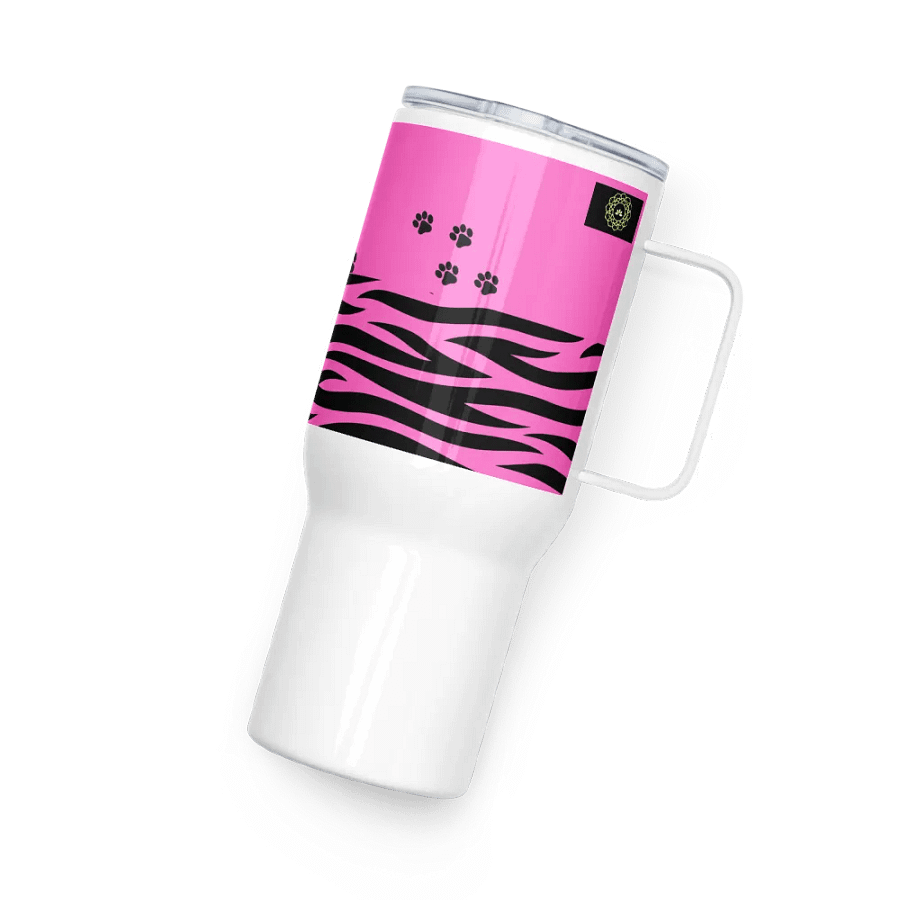 Zebra Stripes & Paw Prints Travel Mug product image (4)