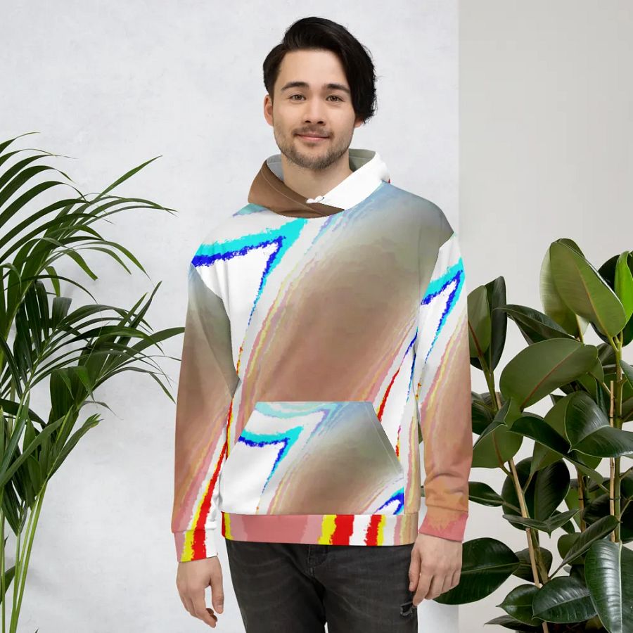Cool Abstract Swirl Unisex Pull Over Hoodie product image (1)
