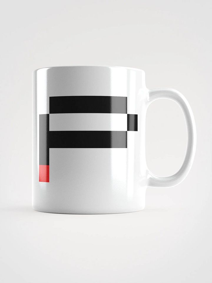 Pix Stitch 'P' White Glossy Mug product image (2)