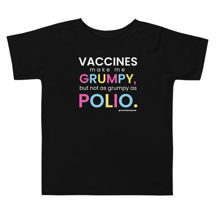 Polio Toddler Tee - Black product image (1)