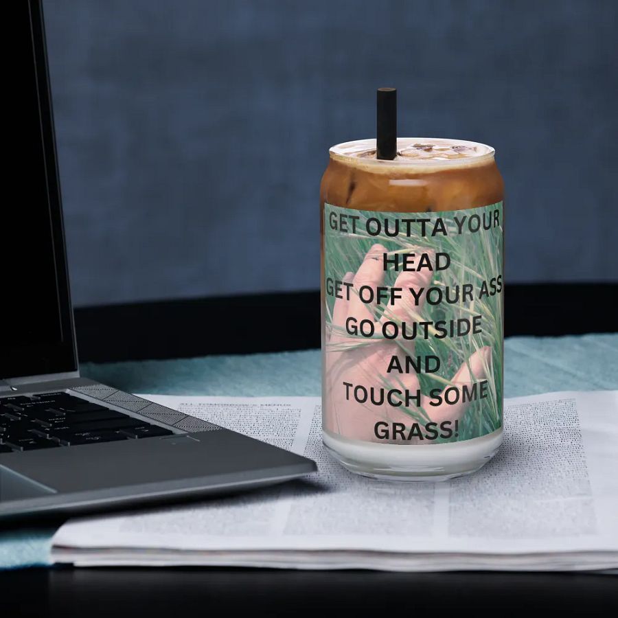 Get Outta Your Head Drink Glass w/straw product image (33)
