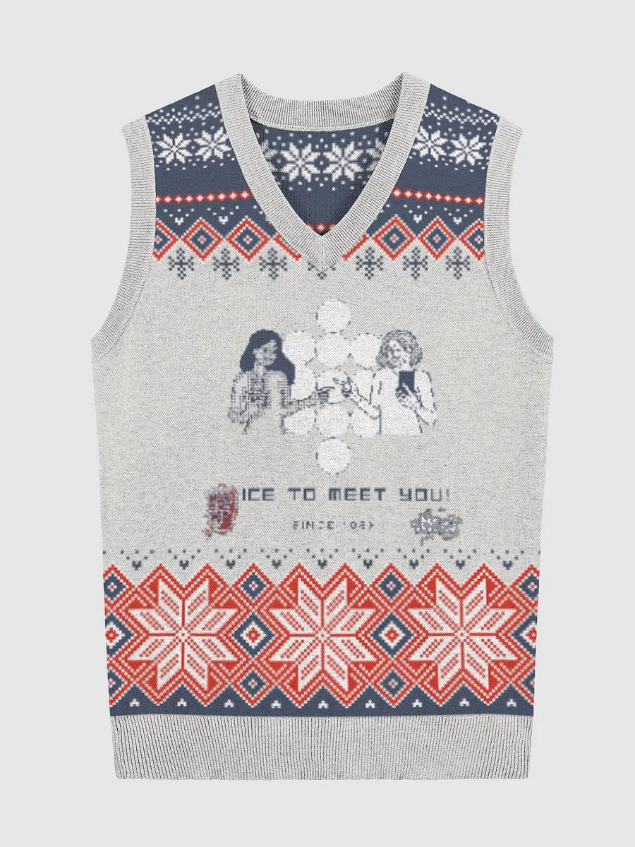 Ice To Meet You! Knitted V-Neck Vest product image (1)