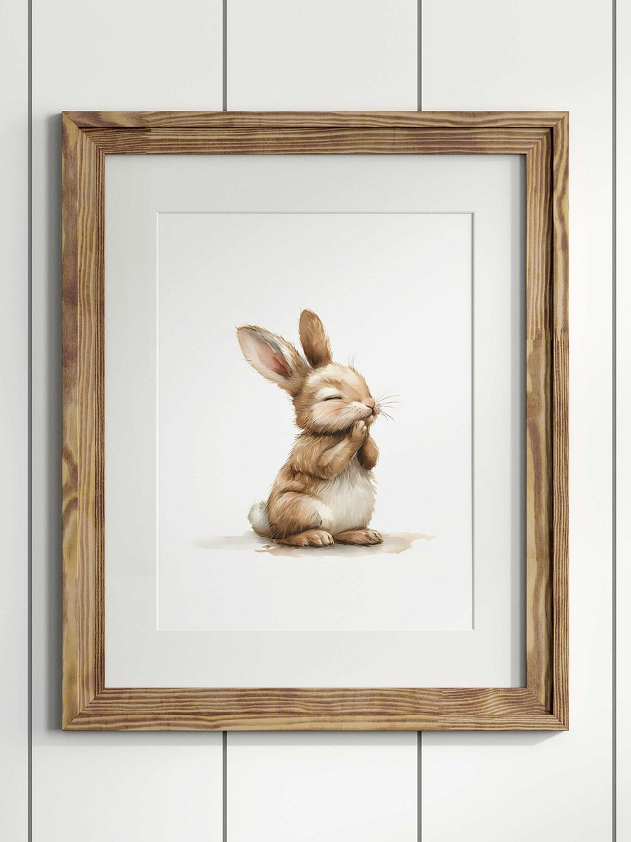 Watercolor Adorable Bunny product image (1)