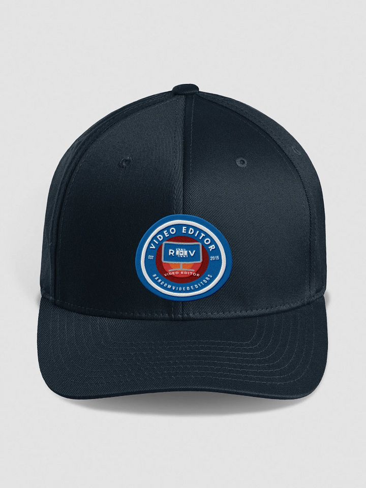 RandomVideoEditors V1 Flexfit Structured Fitted Cap V2 product image (1)