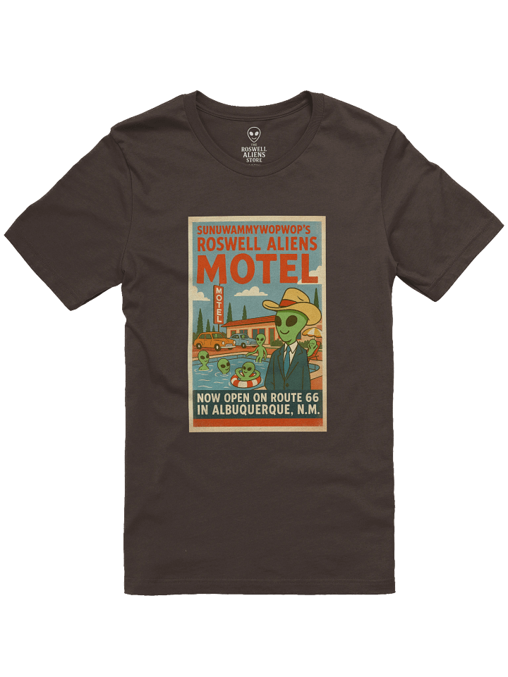 Roswell Aliens Motel Retro Route 66 Poster Unisex T-Shirt product image (37)