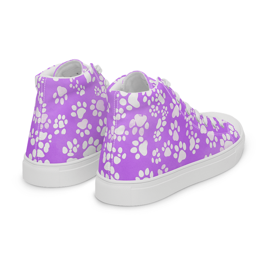 Paw Prints Purple Retro High Tops product image (7)