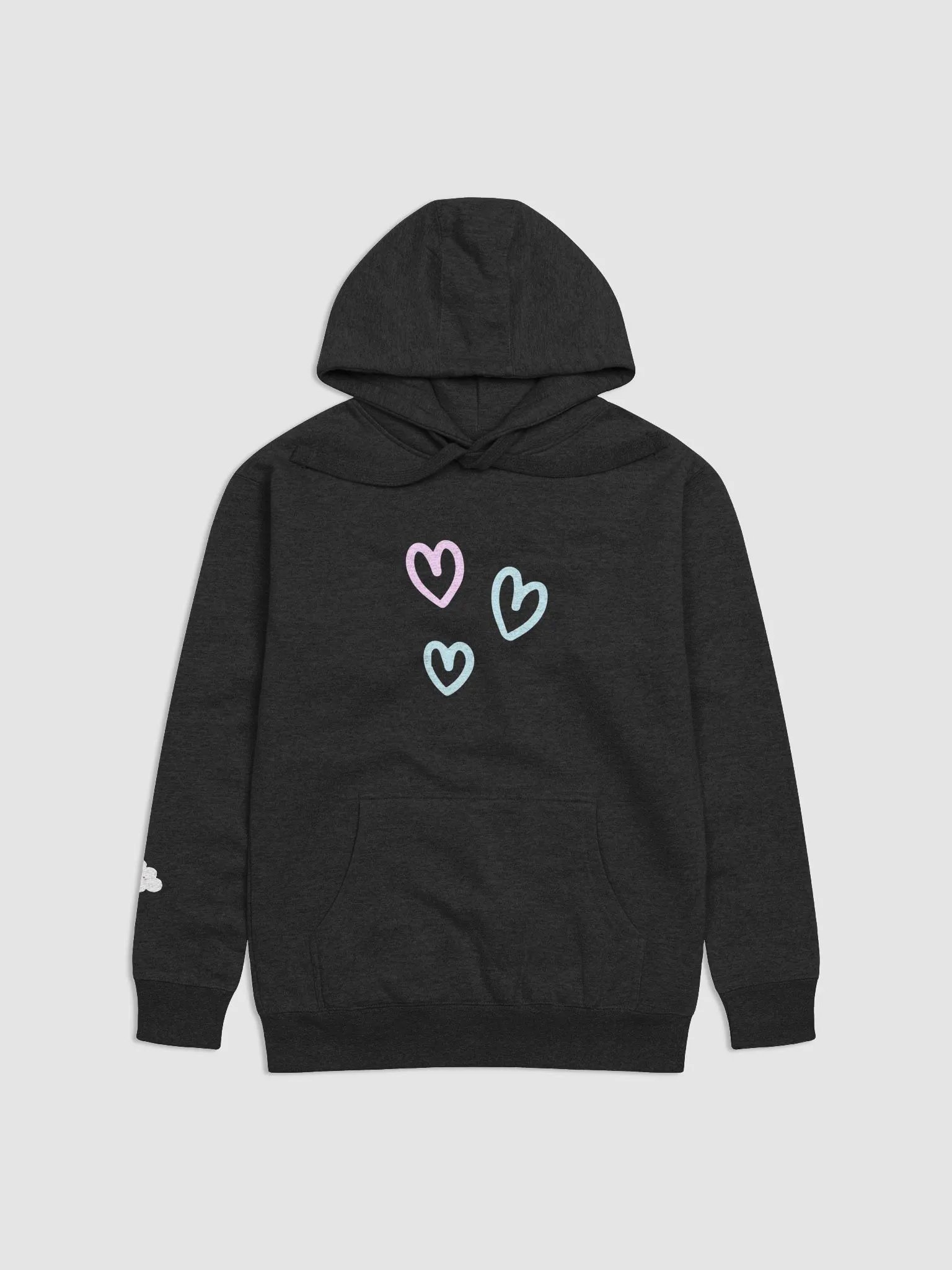 Cloudy Hearts Cozy Hoodie product image (1)