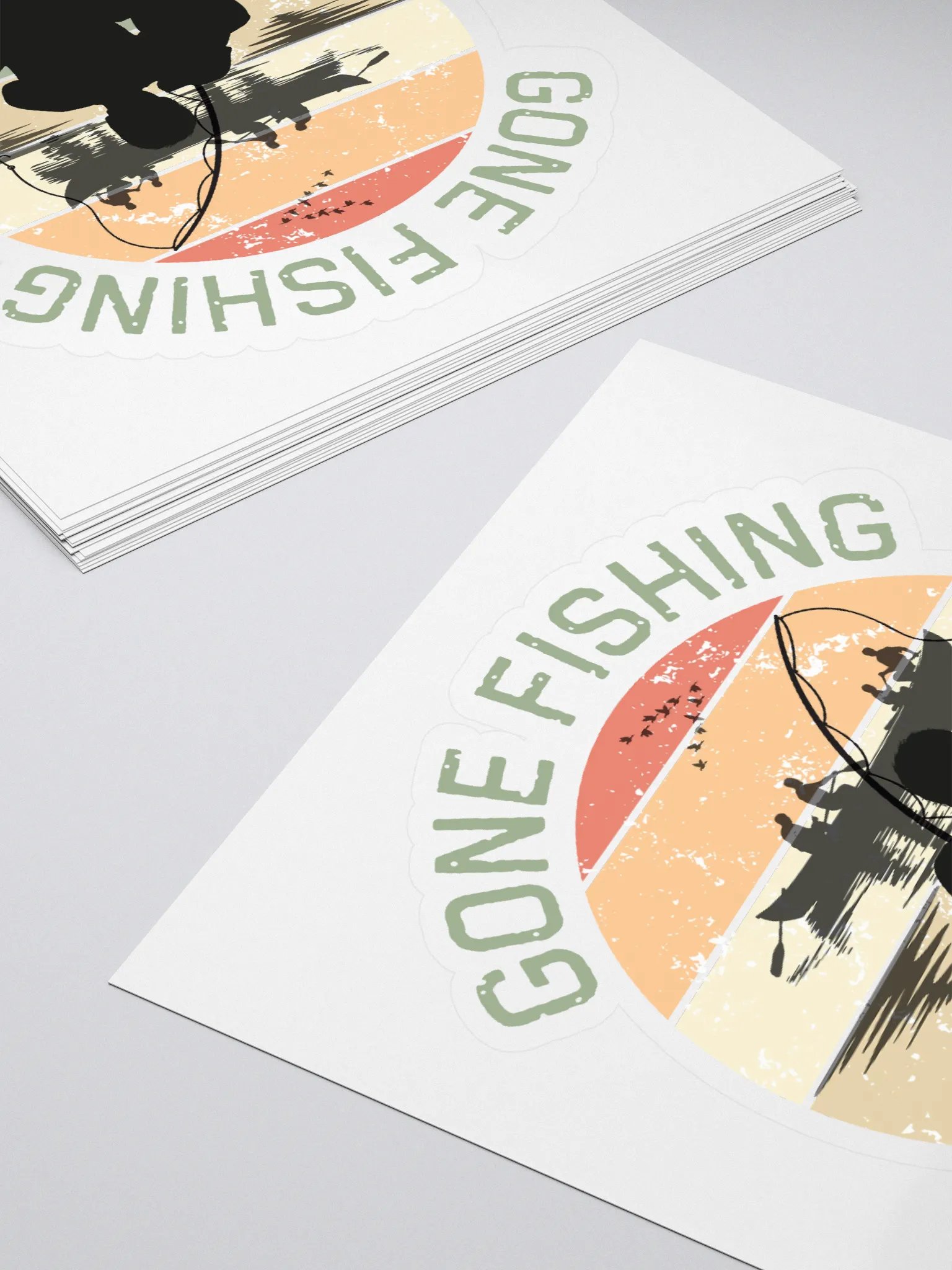 Sunset Serenity Kiss Cut Stickers product image (4)