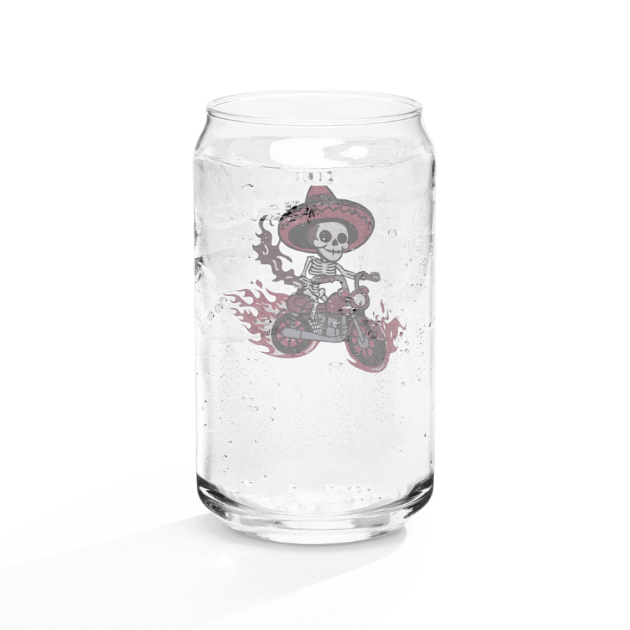Bone to be Wild 16oz Can-Shaped Drinking Glass product image (11)