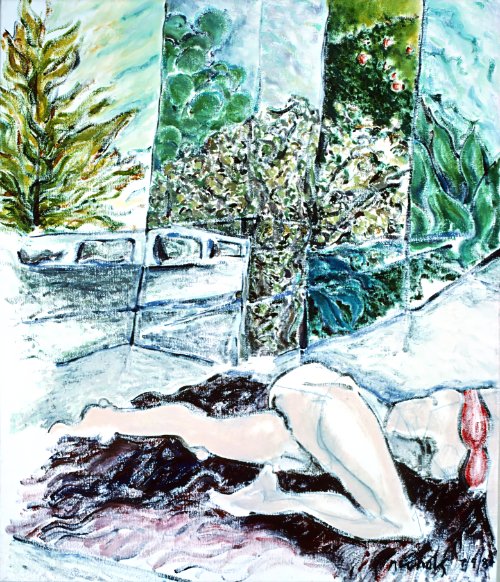 Woman in the Garden (1984) on canvas product image (1)