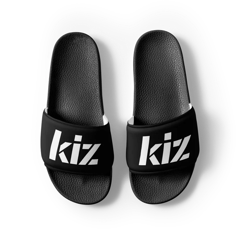 KIZ WOMEN'S SLIDES - BLACK / WHITE