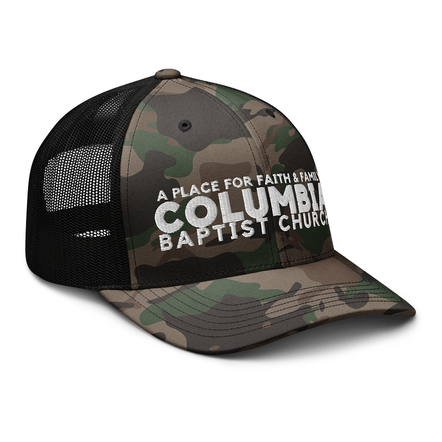 "a place for faith & family" - Otto Cap Camouflage Trucker Hat product image (8)