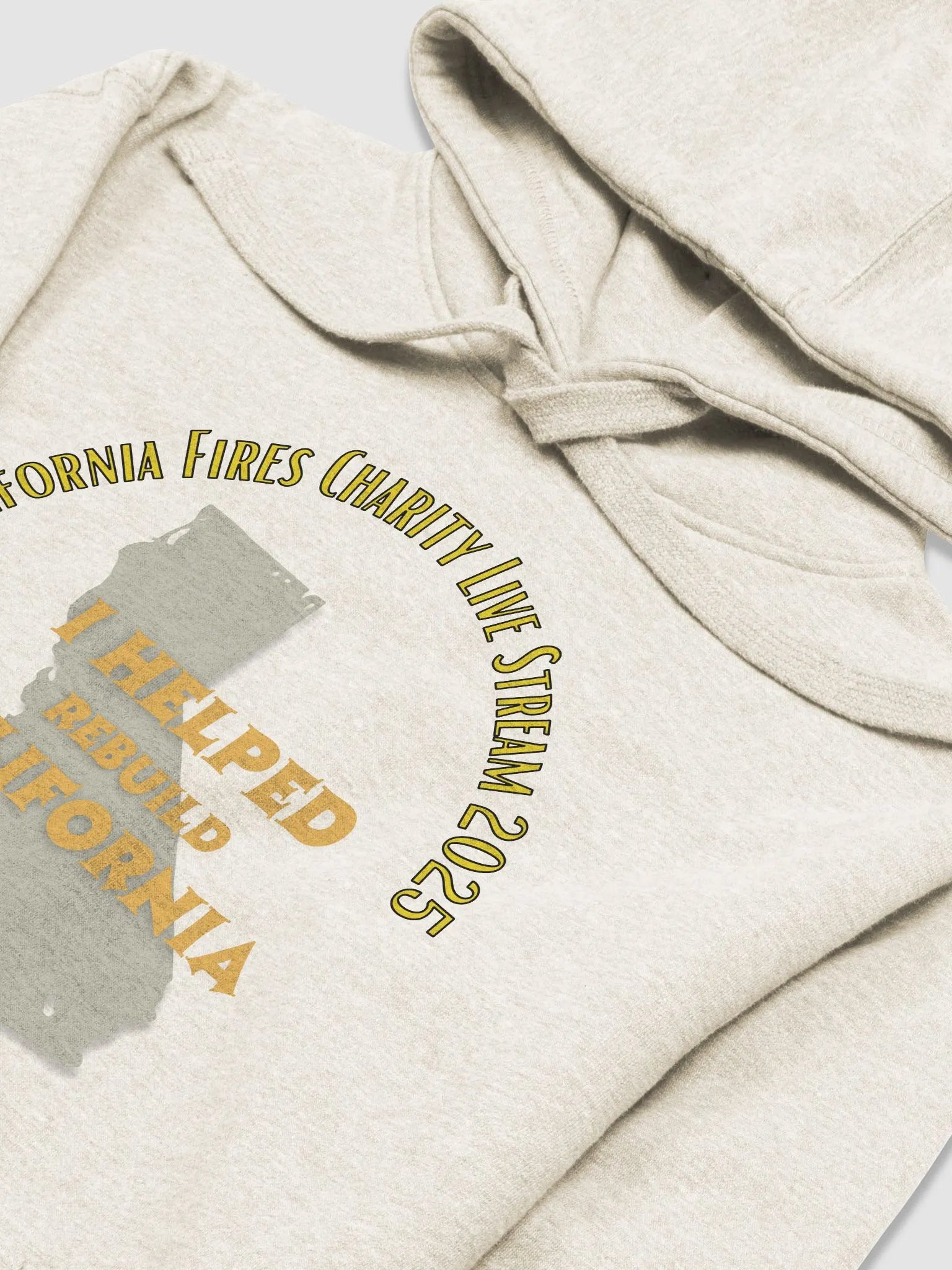 Chill Reaper Limited 2k25 Cali Fires Charity Pullover Hoodie - (Back Badge) product image (3)