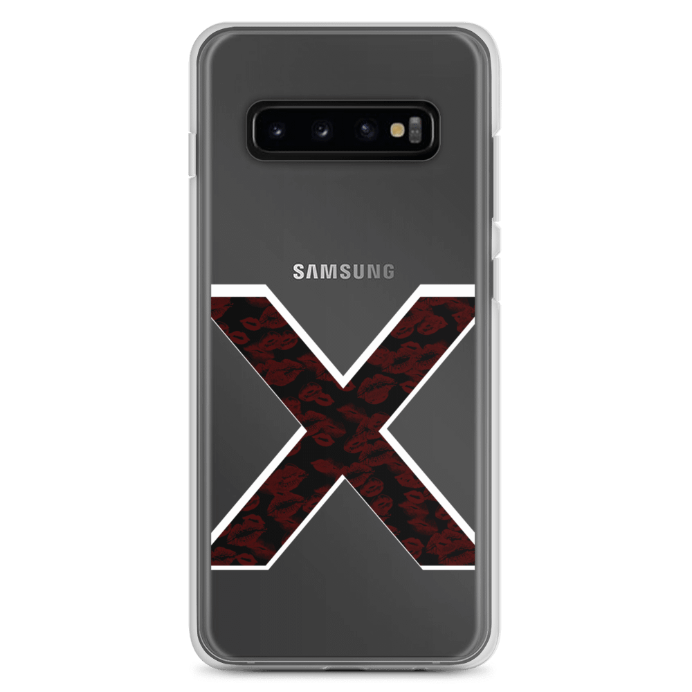 Black X Subtle Red Lipstick Kisses | Phone Case S product image (1)