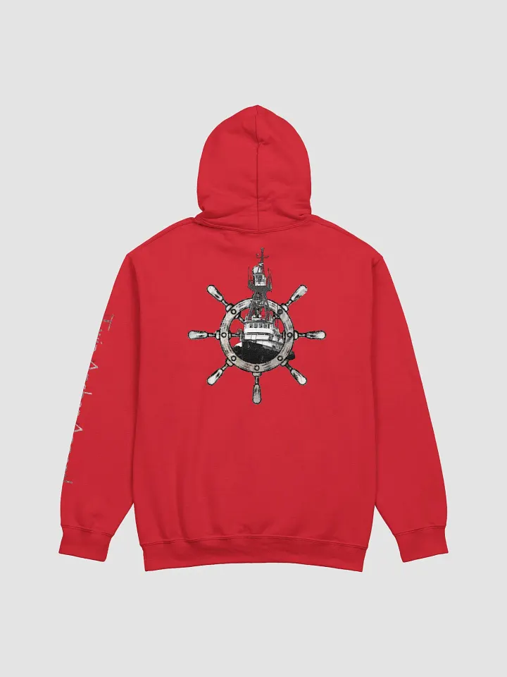 Ship Wheel & Tug CE Hoodie - sleeve Twin Anchor product image (2)