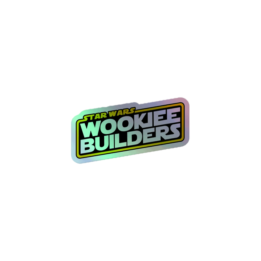 Wookiee Builders Logo Sticker (Holo) product image (1)