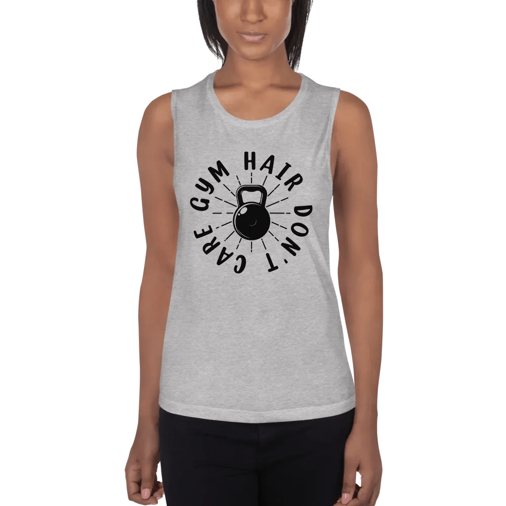 Hair Gym Don't Care - Flowy Muscle Tank product image (7)