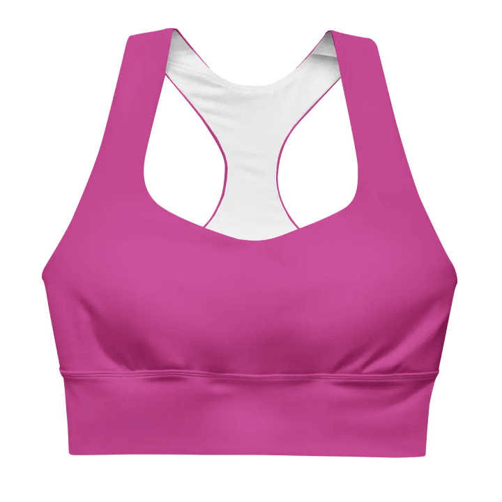 Recycled Longline Red Violet Sports Bra product image (1)